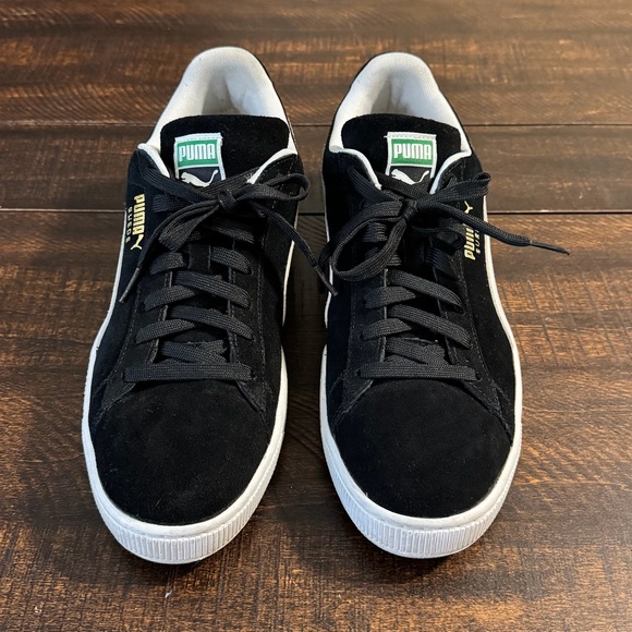 Puma Suede Classic Sneakers Black White Retro Men's Size 14 - Picture 3 of 8